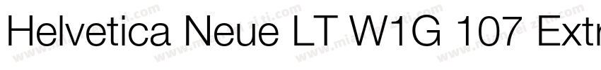 Helvetica Neue LT W1G 107 Extra Bla字体转换